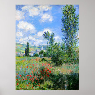 Claude Monet, Uitzicht van Vétheuil, 1880 Poster