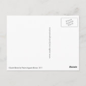 Claude Monet van Pierre-Auguste Renoir Briefkaart (Achterkant)