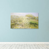 Claude Monet | Veervruchtenbomen in Bloom Canvas Afdruk (Insitu (Houten vloer))