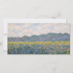 Claude Monet - Veld van gele irissen bij Giverny Bedankkaart