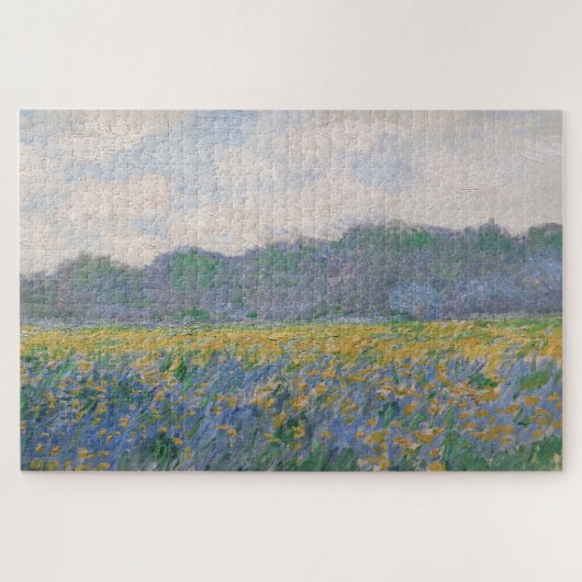 Claude Monet - Veld van gele irissen bij Giverny Legpuzzel (Horizontaal)