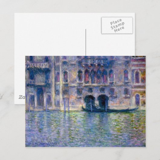 Claude Monet Venice Briefkaart (Voorkant / Achterkant)