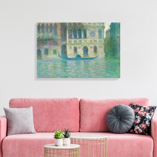 Claude Monet - Venice, Palazzo Dario Canvas Afdruk (Insitu (Woonkamer))
