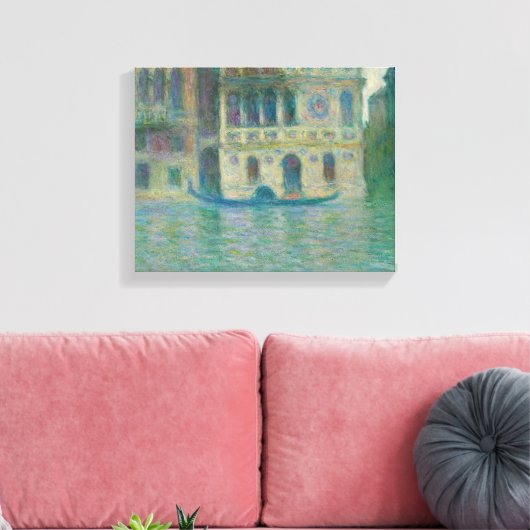 Claude Monet - Venice, Palazzo Dario Canvas Afdruk (Insitu (Woonkamer))