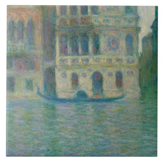 Claude Monet - Venice, Palazzo Dario Tegeltje (Voorkant)