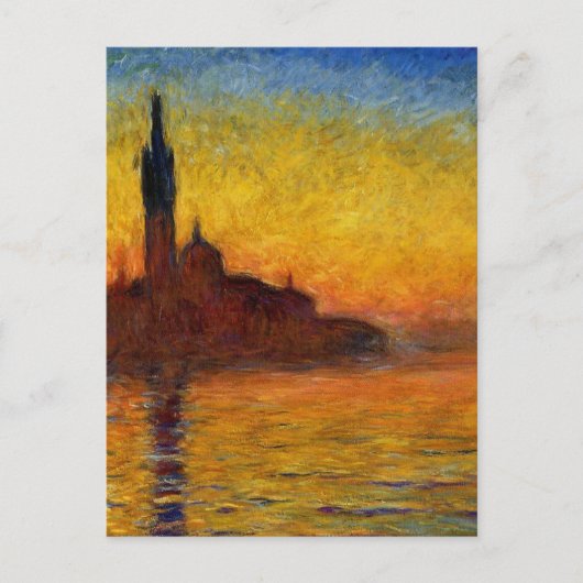 Claude Monet // Venice Twilight Briefkaart (Voorkant)