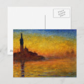 Claude Monet // Venice Twilight Briefkaart (Voorkant / Achterkant)