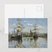 Claude Monet verscheept op de Seine River Travel A Briefkaart (Voorkant / Achterkant)