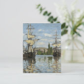 Claude Monet verscheept op de Seine River Travel A Briefkaart (Staand voorkant)