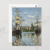 Claude Monet verscheept op de Seine River Travel A Briefkaart (Voorkant / Achterkant)