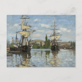 Claude Monet verscheept op de Seine River Travel A Briefkaart (Voorkant)