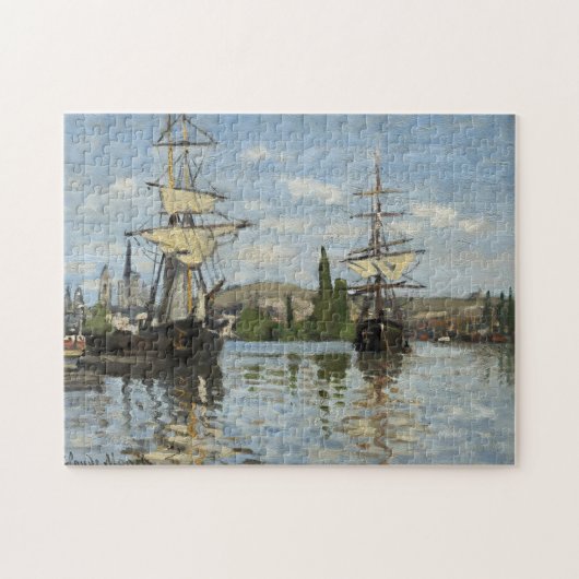 Claude Monet verscheept op de Seine River Travel A Legpuzzel (Horizontaal)