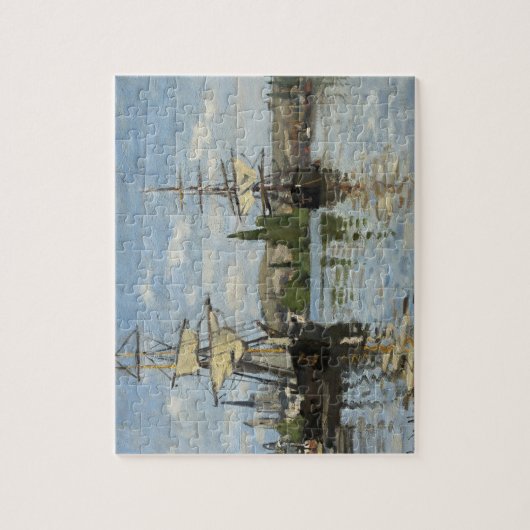 Claude Monet verscheept op de Seine River Travel A Legpuzzel (Verticaal)