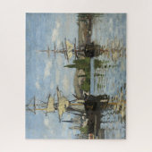 Claude Monet verscheept op de Seine River Travel A Legpuzzel (Verticaal)