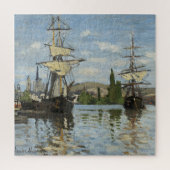 Claude Monet verscheept op de Seine River Travel A Legpuzzel (Verticaal)
