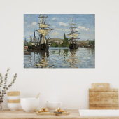 Claude Monet verscheept op de Seine River Travel A Poster (Keuken)
