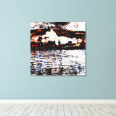 Claude_Monet_-_Vétheuil Canvas Afdruk (Insitu (Houten vloer))