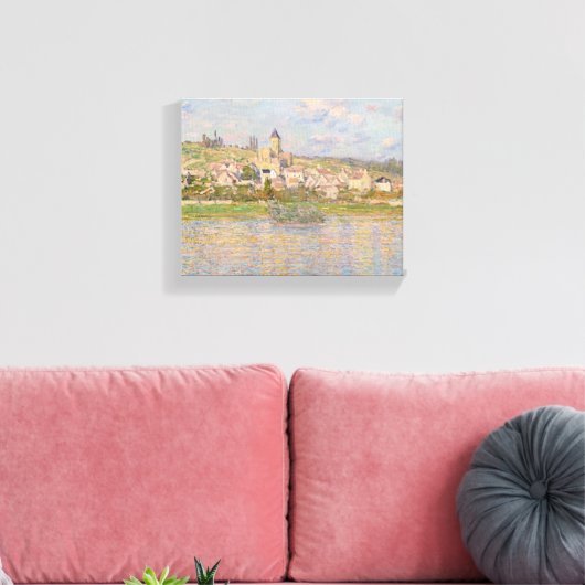 Claude Monet - Vetheuil Canvas Afdruk (Insitu (Woonkamer))