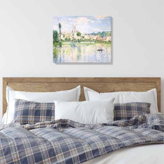 Claude Monet - Vetheuil in de zomer Canvas Afdruk (Insitu (Slaapkamer))