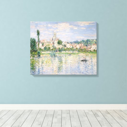 Claude Monet - Vetheuil in de zomer Canvas Afdruk (Insitu (Houten vloer))
