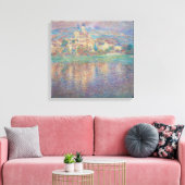 Claude Monet - Vetheuil, Sunset Canvas Afdruk (Insitu (Woonkamer))