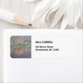 Claude Monet - Vetheuil, Sunset Etiket (Insitu)