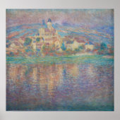 Claude Monet - Vetheuil, Sunset Poster (Voorkant)