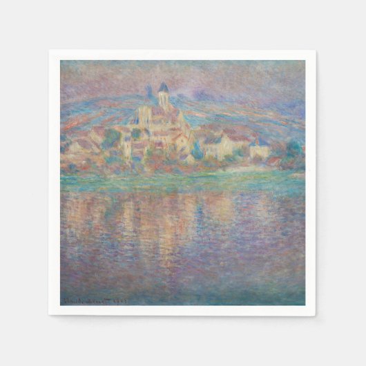 Claude Monet - Vetheuil, Sunset Servet (Voorkant)