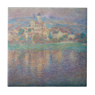 Claude Monet - Vetheuil, Sunset Tegeltje