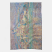 Claude Monet - Vetheuil, Sunset Theedoek (Verticaal)