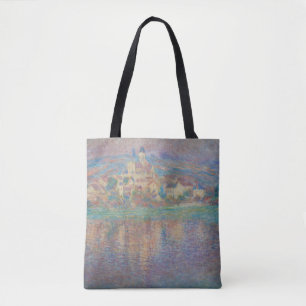 Claude Monet - Vetheuil, Sunset Tote Bag
