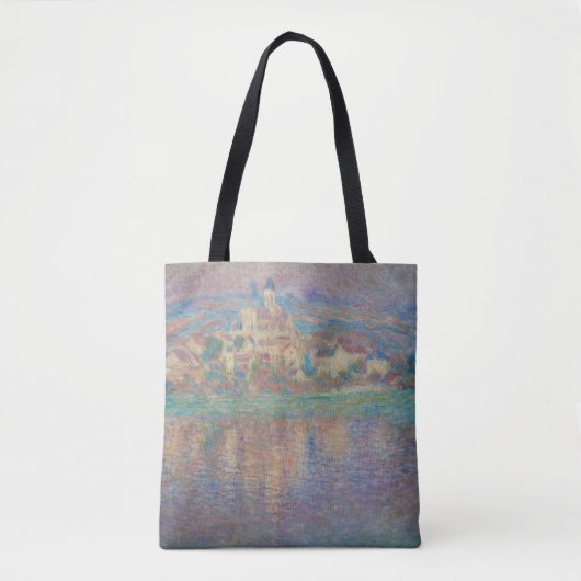 Claude Monet - Vetheuil, Sunset Tote Bag (Voorkant)