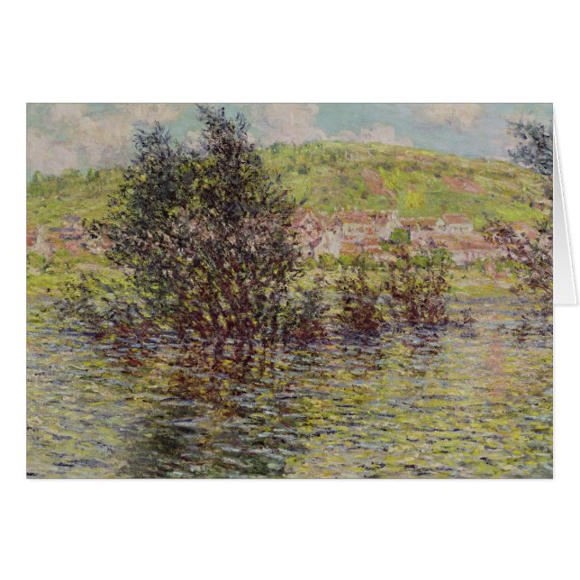 Claude Monet | Vetheuil, Uitzicht van Lavacourt, 1 (Voorkant Horizontaal)