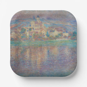 Claude Monet - Vetheuil, Zonsondergang Papieren Bordje
