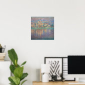 Claude Monet - Vetheuil, Zonsondergang Poster (Thuiskantoor)