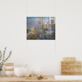 Claude Monet - Villa's in Bordighera Poster (Keuken)