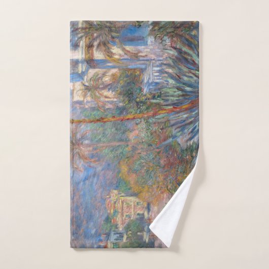 Claude Monet - Villas op Bordighera Bad Handdoek (Handdoek)