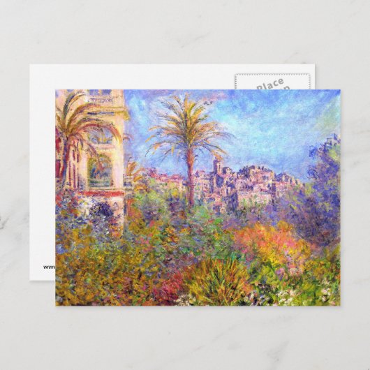 Claude Monet Villas op Bordighera Briefkaart (Voorkant / Achterkant)