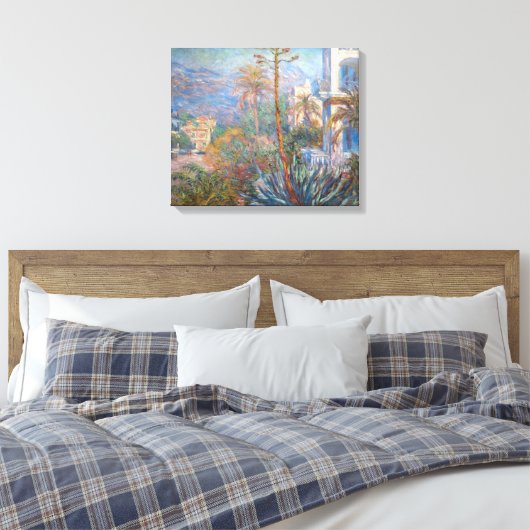 Claude Monet - Villas op Bordighera Canvas Afdruk (Insitu (Slaapkamer))