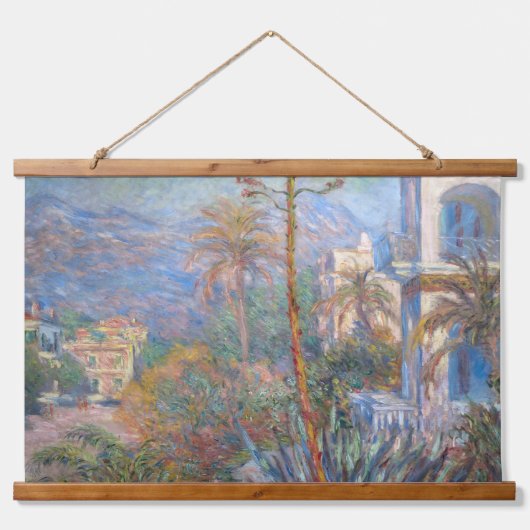 Claude Monet - Villas op Bordighera Hangend Wandkleed (Voorkant)