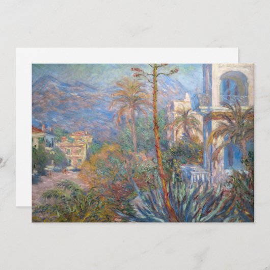 Claude Monet - Villas op Bordighera Kaart (Voorkant / Achterkant)