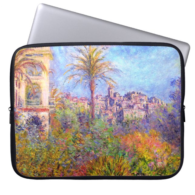 Claude Monet Villas op Bordighera Laptop Sleeve (Voorkant)