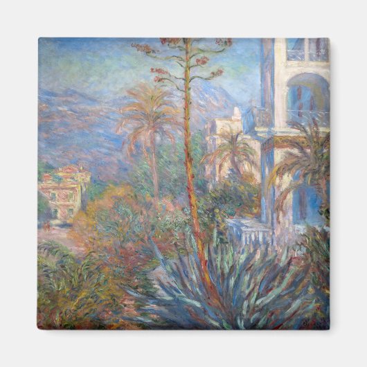 Claude Monet - Villas op Bordighera Magneet (Voorkant)
