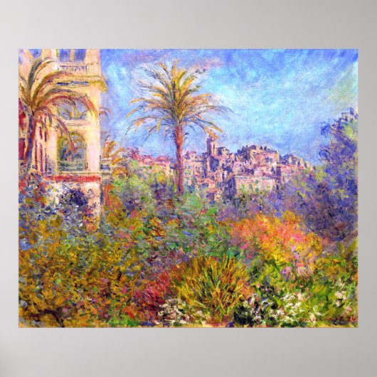 Claude Monet: Villas op Bordighera Poster (Voorkant)