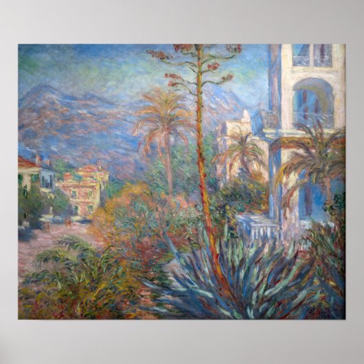 Claude Monet - Villas op Bordighera Poster (Voorkant)