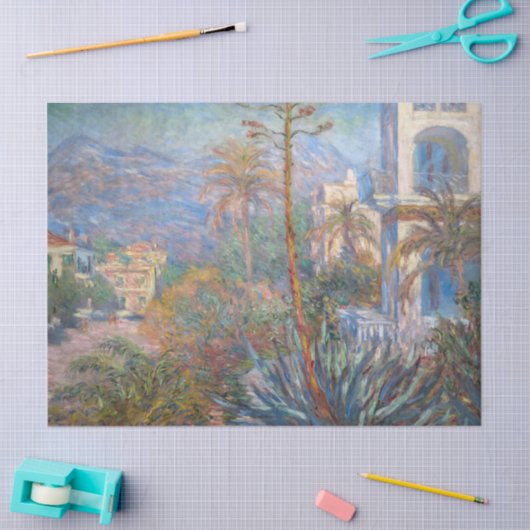 Claude Monet - Villas op Bordighera Tissuepapier (Craft)