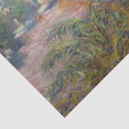 Claude Monet - Villas op Bordighera Tissuepapier (Detail)