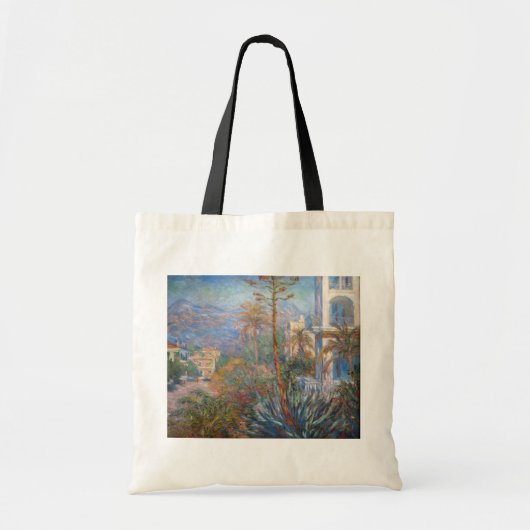 Claude Monet - Villas op Bordighera Tote Bag (Voorkant)