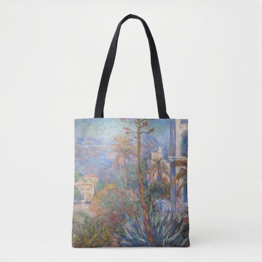Claude Monet - Villas op Bordighera Tote Bag (Voorkant)