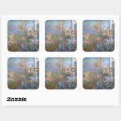 Claude Monet - Villas op Bordighera Vierkante Sticker (Vel)